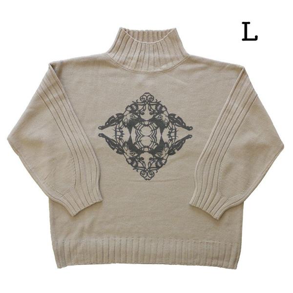 わちふぃーるど　ダヤン　ハイネックニット　M 袖リブハイネックニット L 練習Be わちふぃーるど ダヤン
