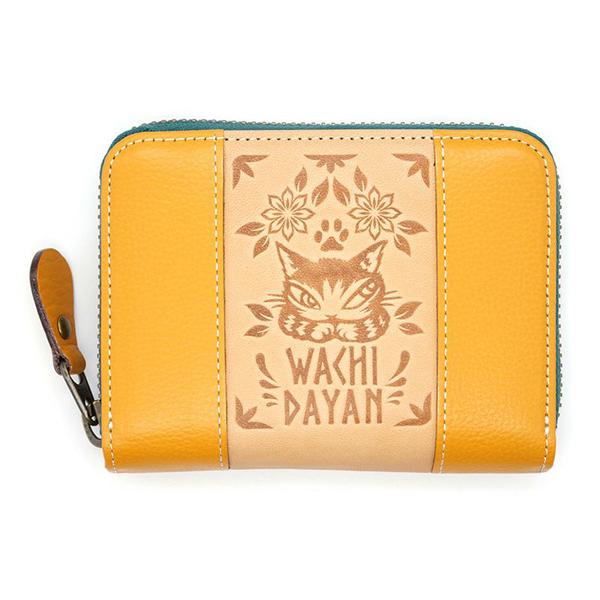 メヒコカード財布　黄　 わちふぃーるど ダヤン ねこグッズ