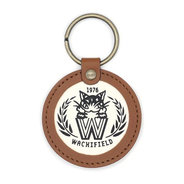 わちふぃーるど（WachiField） WFCレザーキーホルダー 茶 ダヤン