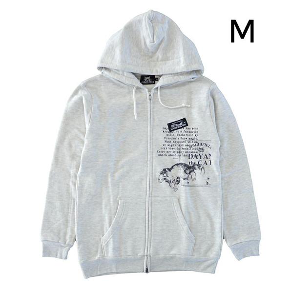 フーディジップアップ M DC OM わちふぃーるど ダヤン ネコ : わ