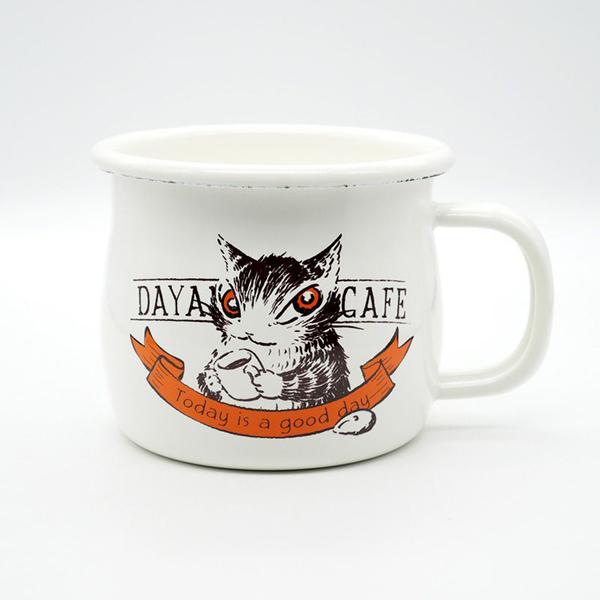 ホーローマグ カフェ わちふぃーるど ダヤン ネコグッズ : わちふぃー