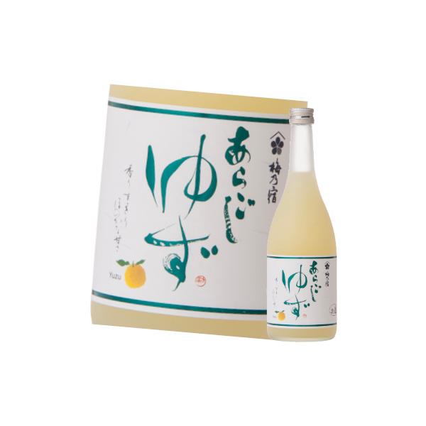 梅乃宿 あらごしゆず酒果汁さえもブレンドしたこだわりのゆず酒です。四国、九州などの産地を中心に、国内さまざまな天然国産ゆず果汁を使い、梅乃宿の日本酒とブレンドした逸品。香り、酸味、油分、苦みが絶妙のバランスで溶け合うように、果汁そのものもこ...