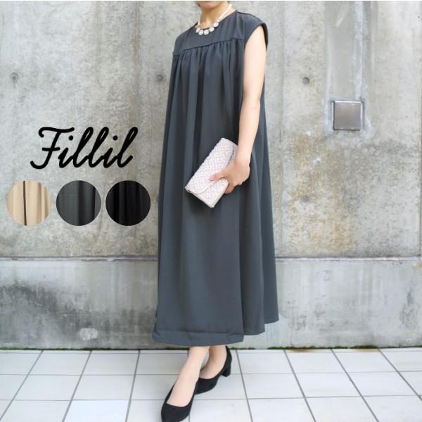 ワンピース オケージョン Fillil １枚でさらりと着用いただけるキレイめ大人ワンピース 5403 Ekk W Pocket 通販 Yahoo ショッピング