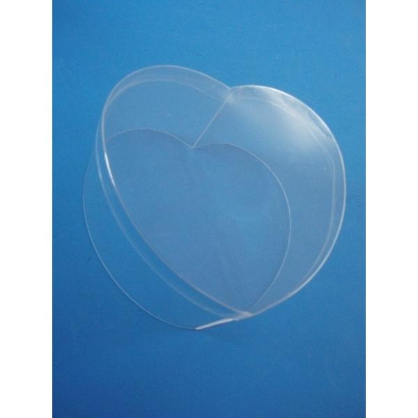 クリスタルボックス ハート型（小 厚み0.3×横94×縦90×深さ40mm