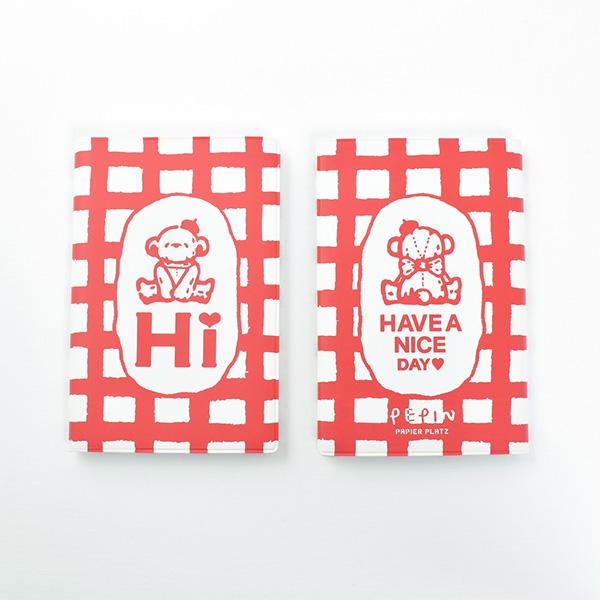 ノート PAPIER PLATZ パピアプラッツ クレス PEPIN ぺピン ポケットログノート おすわりベア 57-023 くま クマ 熊