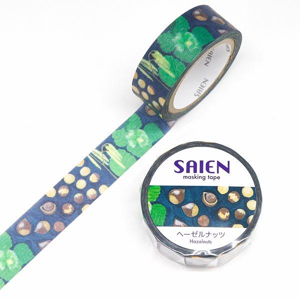 水彩画で描いた花や可愛らしい動物、自然を中心とした作品を揃えているカミイソ産商のSAIENシリーズ。色の濃淡が美しく、ちぎり感や透明感のある国産和紙マスキングテープです。手帳や図画工作に使える、楽しく可愛らしい仕上がりになっています。●作家...