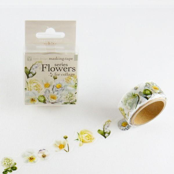 }XLOe[v  ROUND TOP ۓVY Ehgbv yano design ^ series Flowers for collage / white 20mm×5m YDMK038