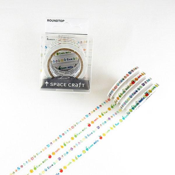 }XLOe[v @ ROUND TOP ۓVY Ehgbv space craft Xy[XNtg flowers and fruits4 5mm×7m×4 SC-MK-077