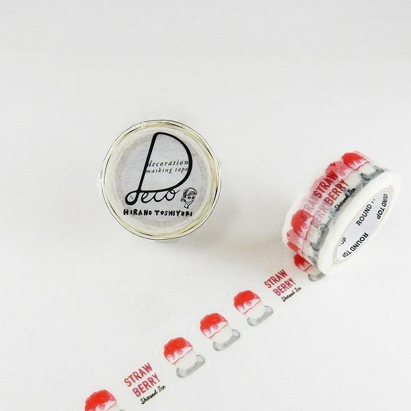 }XLOe[v ROUND TOP ۓVY HIRANO TOSHIYUKI qmgVL Strawberry shaved ice 20mm×10m HT-MK-034