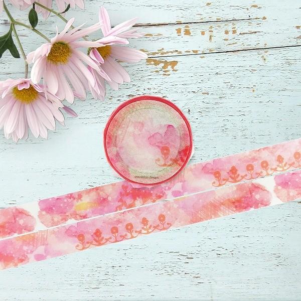 }XLOe[v ROUND TOP ۓVY insomnia design Cheerful Bloom 15mm×7m ID-MK-002