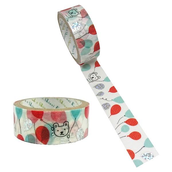 }XLOe[v  V[ VWJgE Shinzi Katoh gyfR[Ve[v ҂ baloon bear 15mm×3m ks-dt-10080