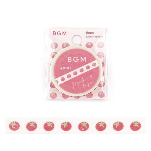 マスキングテープ BGM ビージーエム Life 5mm ライフ トマトタイム BM