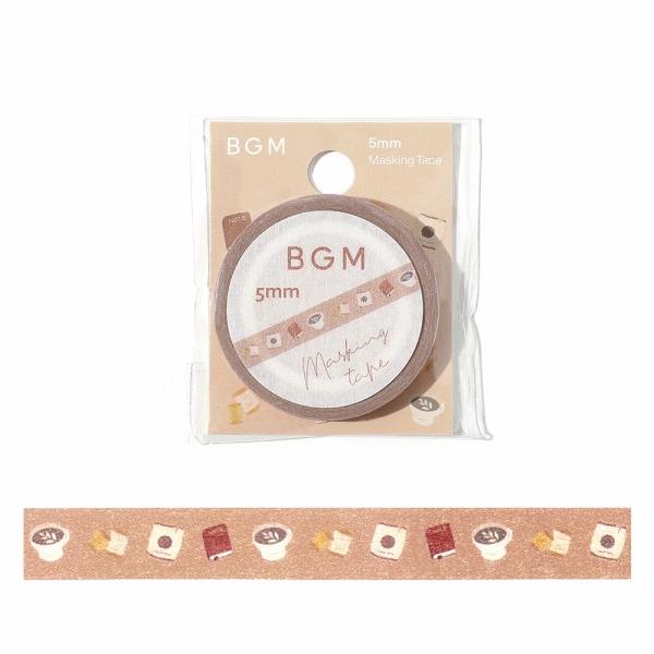 マスキングテープ BGM ビージーエム Life 5mm ライフ 趣味時間 BM-LS068 5mm×7m