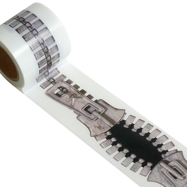 デザイン養生テープ Yojo Tape 小屋女子diyカフェ Yojoテープ 弱粘着 ジッパー Yjk 02 幅45mm 5m シモジマラッピング倶楽部 通販 Paypayモール