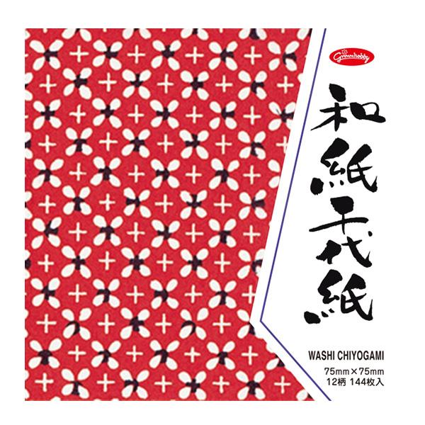 日本の伝統的が柄が美しいおりがみです。●12柄 各12枚 合計144枚入●サイズ：縦75×横75mm●素材：紙●生産地：日本