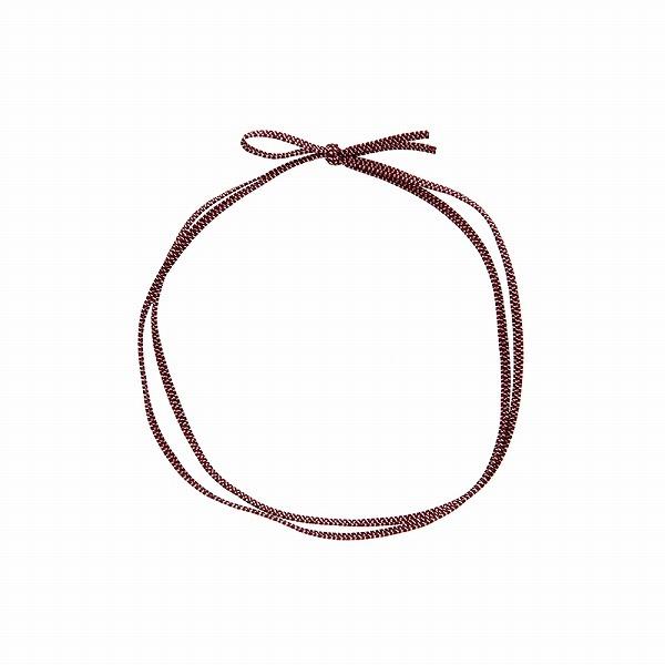 2色のミックスから生まれる風合いで「和」と「上品」さを表現したおしゃれな和風の平ゴムです。片花結びタイプ。 ●入数:50本●全長：62cm／折径：12cm