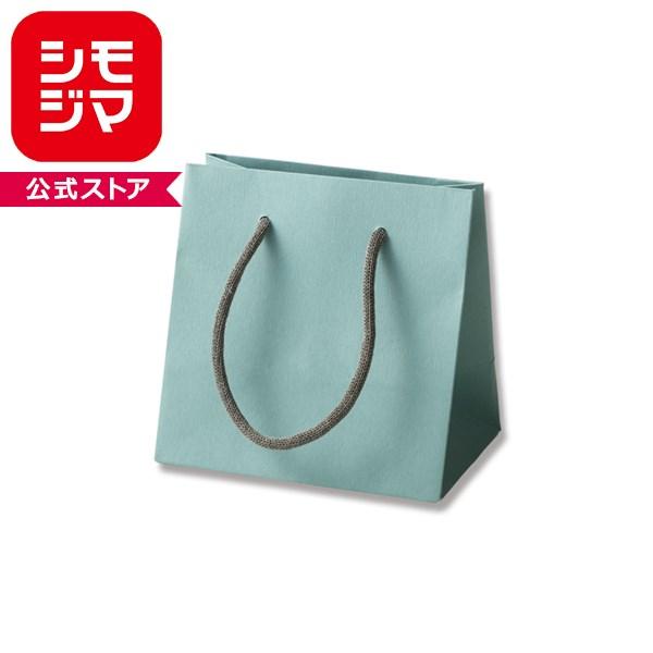 紙袋 手提げ HEIKO シモジマ カラーハンドルバッグ MW アクアグリーン