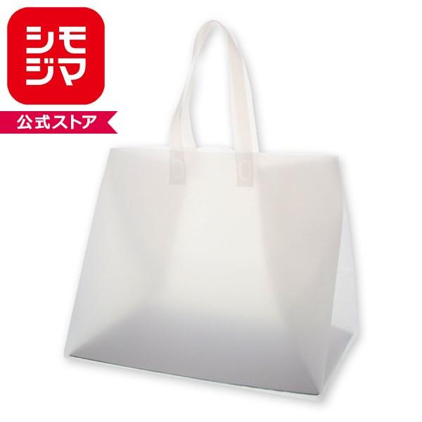 ★爆買★レジ袋 HEIKO 手提げポリ袋 ポリチャームバッグ WL ナチュラル 厚み0.05mm 表記入 20枚枚入