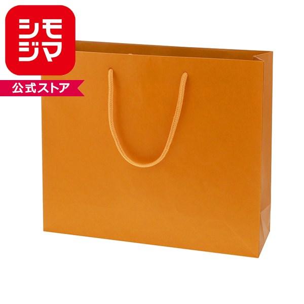 HEIKO 紙袋 手提げ紙袋 カラーチャームバッグ 3才 オレンジ 幅330