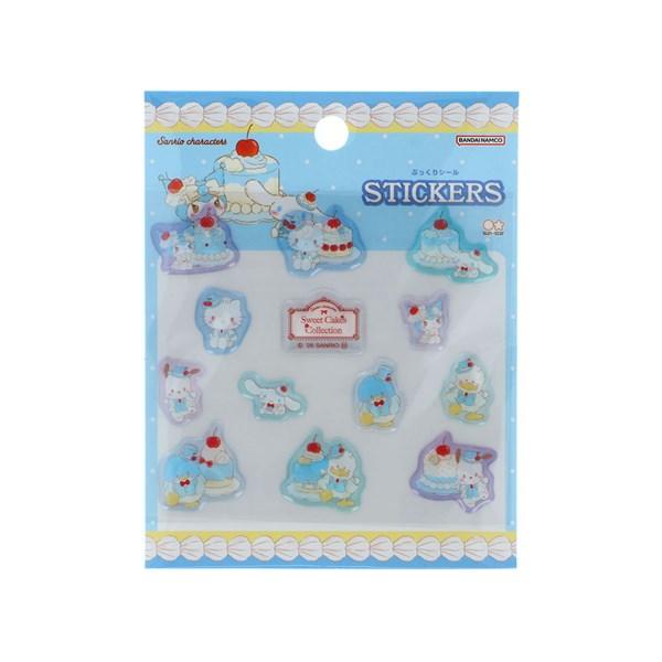 シートシール サンスター文具 スイートケーキコレクション ぷっくりシール スカイブルーチェリーケーキ S8819122 SANRIO サンリオ 立体シール