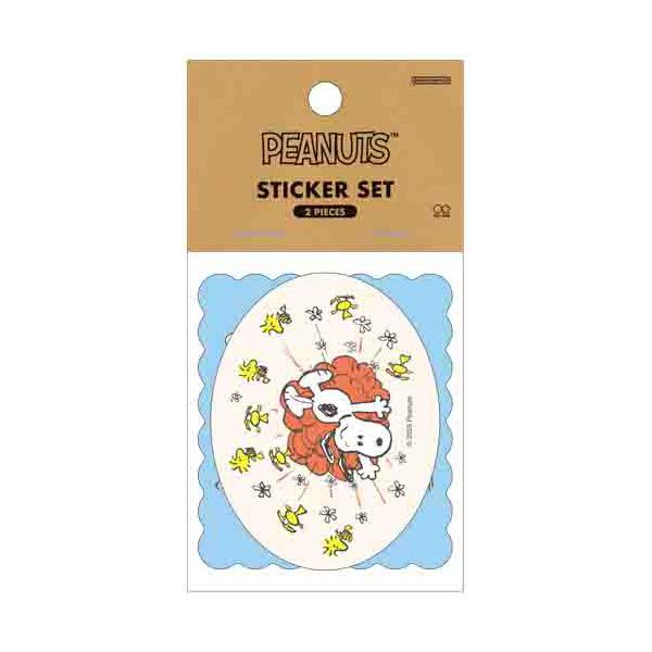 ステッカーシール サンスター文具 PEANUT WOODSTOCK & SNOOPY 第2弾