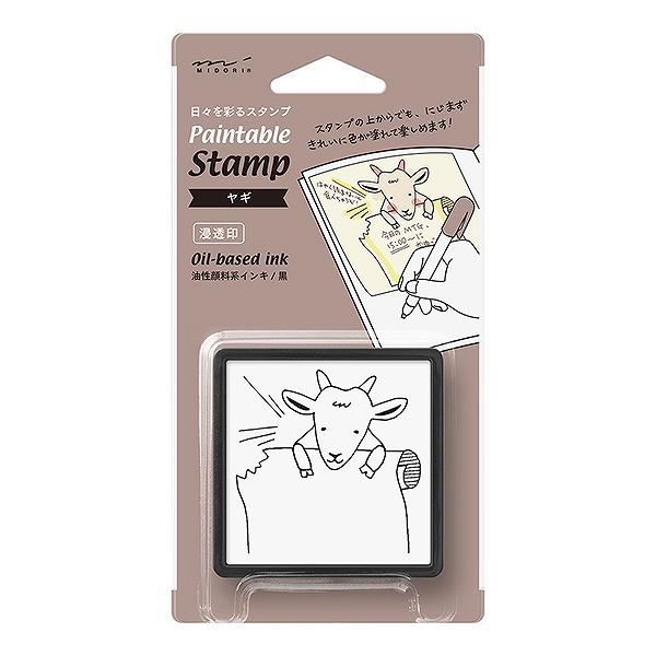 MIDORI（ミドリ） 浸透印 スタンプ ヤギ柄 35393006 手帳 スケジュール