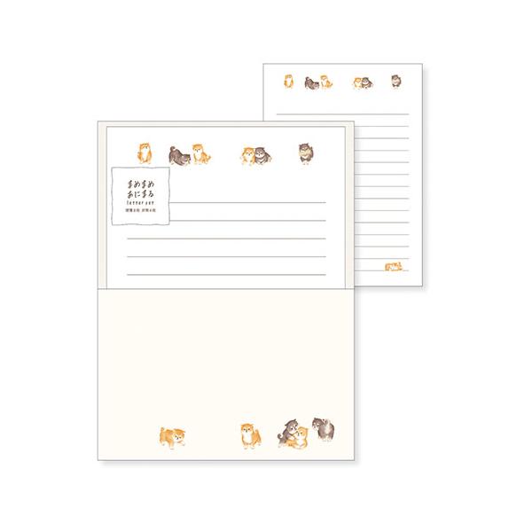 シール・付箋で人気の「まめまめあにまる」シリーズにコロッとして可愛さ溢れるレターセットになって登場。可愛らしくもシンプルで使いやすいデザインは送る相手を選びません！万年筆なども滲みにくい、書き心地にこだわった紙を使用しています。●封筒縦95...
