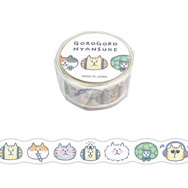 人気キャラクター、ごろごろにゃんすけの文房具が登場!手帳やノートのデコレーションはもちろん、ラッピングのアクセント、写真やカードのアレンジにも大活躍!貼るだけでかわいさと個性をプラスできる便利なアイテムです。●サイズ:幅18mm×長さ5m●...