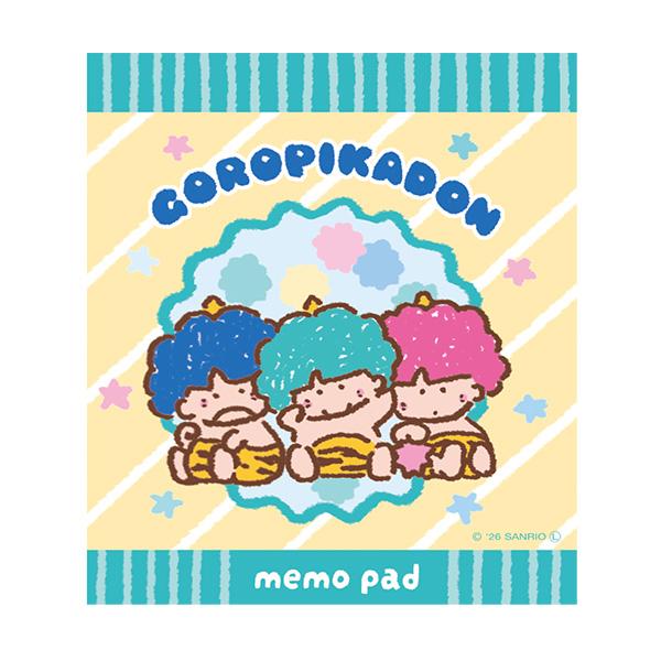 メモパッド メモ帳 古川紙工 サンリオ おやつパーティ ゴロピカドン