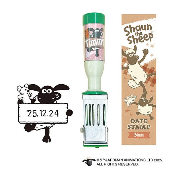 はんこ スタンプ ROKKAKU フタバ 日付印 ひつじのショーン ティミー