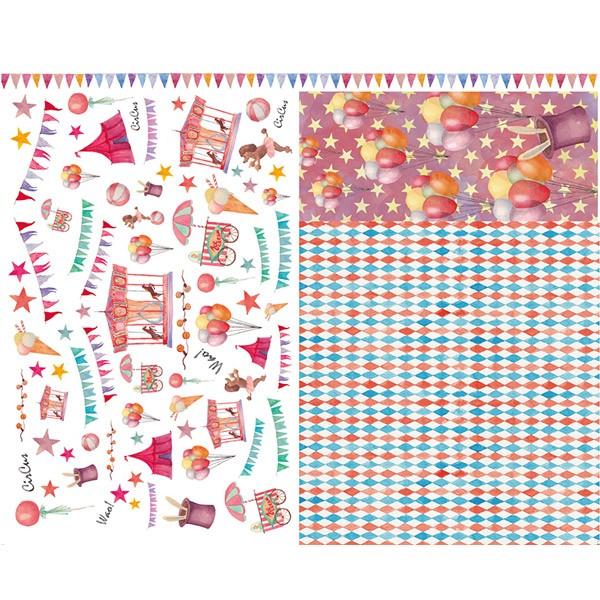 可愛く使える！貼りやすくおしゃれなデコポッジ専用ペーパー♪デコポッジに適した、貼りやすくおしゃれな仕上がりになる、キュートな柄付きペーパーです。薄い半紙のような質感で、少し透け感のあるのが特長です。ペーパーナプキンでは表現の難しい繊細柄が特...