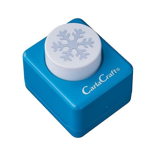 様々なアレンジに応用できる♪冬にぴったりの雪の結晶シルエット！●本体サイズ：W45ｘL53ｘH45mm●本体カラー：青（ブルー）●抜き型サイズ：約W21×H24mm＊用紙適正厚：一般的なコピー用紙2枚程度＊紙専用です。