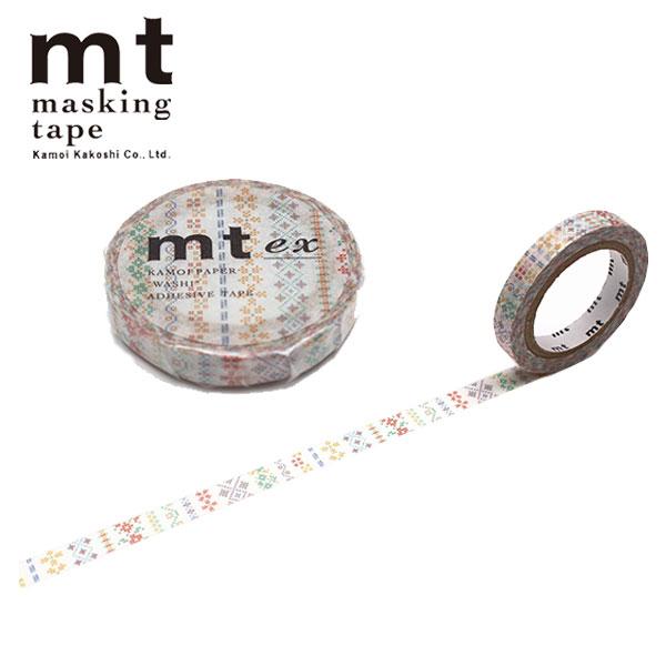 マスキングテープ mt カモ井加工紙 ex 刺繍ライン MTEX1P184 7mm×7m