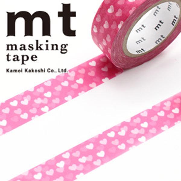 ハート柄のかわいいマスキングテープです。プレゼントなどのラッピングに最適です。手紙や飾りに、スクラップブッキング等のちょっとしたアクセントにもピッタリです♪●1巻●サイズ：幅15mm×7m●材質：和紙【注意事項】長さが10ｍから7ｍに変更に...