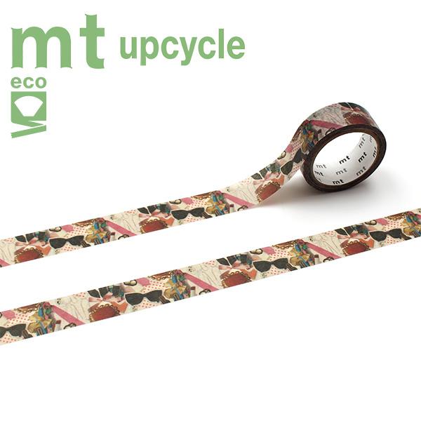 マスキングテープ mt カモ井加工紙 mt upcycle tape ファッションコラージュ MT01UP06 15mm×5m