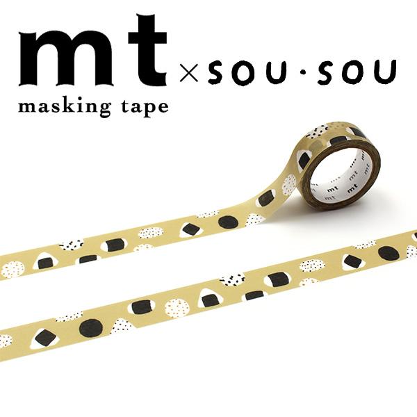 マスキングテープ mt カモ井加工紙 mt×SOU・SOU おむすび MTSOU32 15mm×5m おにぎり