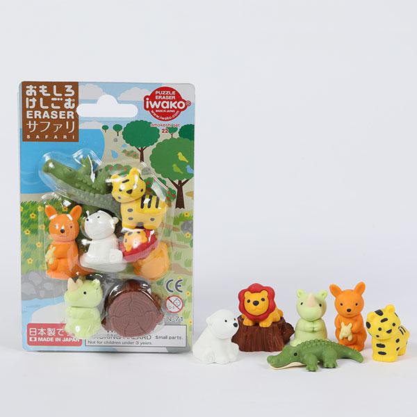 おもしろ消しゴム イワコー 消しゴム ブリスターパック サファリ ER