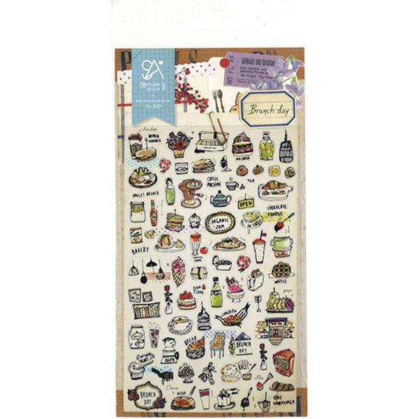 シール ステッカー S C 韓国 Suatelier Brunch Day 25 シモジマラッピング倶楽部 通販 Paypayモール