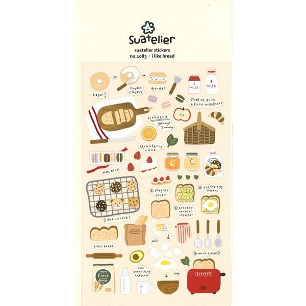 シール ステッカー S C 韓国 Suatelier Ilike Bread 10 シモジマラッピング倶楽部 通販 Paypayモール