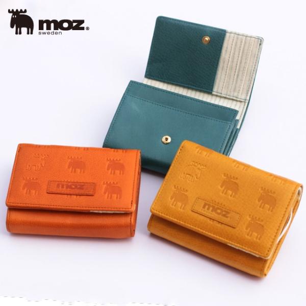 【当店mozのお財布を作る本店です】 モズ 財布 二つ折り財布 がま口 Elk エルク moz グッズ レディース 長財布 メンズ 本革 ブランド ラウンドファスナー