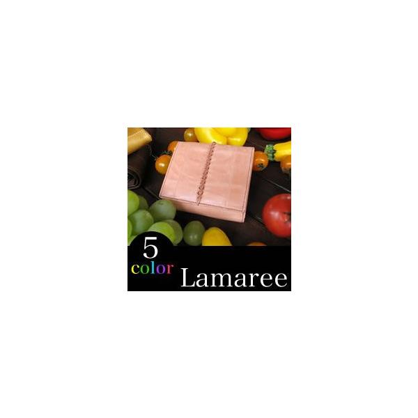 二つ折り財布 レディース ブランド 二つ折り 使いやすい 本革 革 財布 レディース がま口 ラマーレ 小さめ ミニ財布