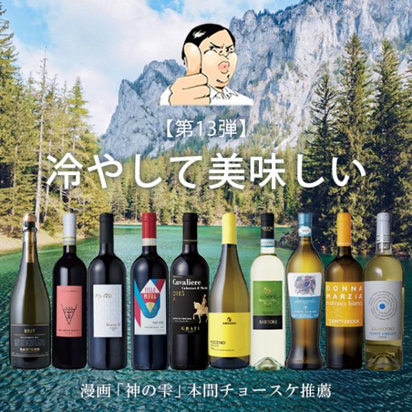 【先着クーポン】【第13弾】冷やして美味しいワインセット イタリア政府公認ソムリエ 本間チョースケ 神の雫 金賞ワイン多数 ワインセット  送料無料 家飲み
