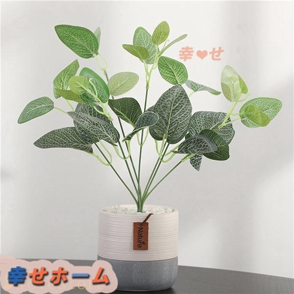 鉢植え フェイクグリーン ユーカリ 約30cm オシャレ 水やり不要 人工観葉植物 枯れない ホーム リビング ウェディング用 インテリア Xhyxcae218 幸せホーム 通販 Yahoo ショッピング