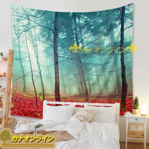 壁飾り 自然 おしゃれ タペストリー ファブリック 装飾布 お部屋 多機能 寝室 リビング 個性ギフト 窓 背景布 ホリデーパーティー 森 Wiixca2937e112 カナオンライン 通販 Yahoo ショッピング