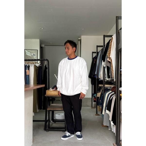 melple The American Ringer L/S メイプル アメリカンリンガーロングスリーブ White×LA Blue
