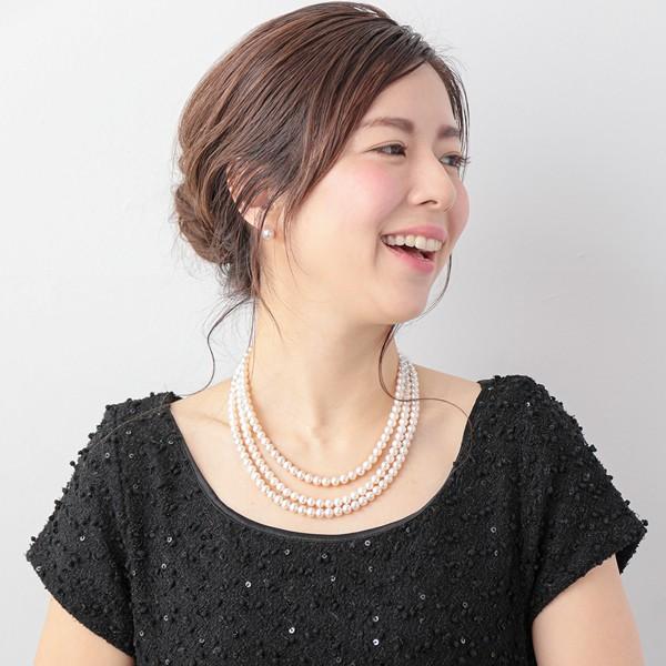 淡水真珠 3連ネックレス ジャッキーパール風 ホワイト系 6 5 7 0mm B Cc ポテト アジャスタークラスプ Silver N3 Buyee Buyee 日本の通販商品 オークションの代理入札 代理購入