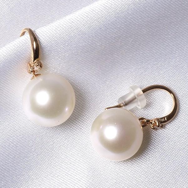 K18 淡水パール ダイヤモンド フックピアス DEVAS 【10/27 値上げ対象】 18金 ピアス k18 18金ピアス 18k