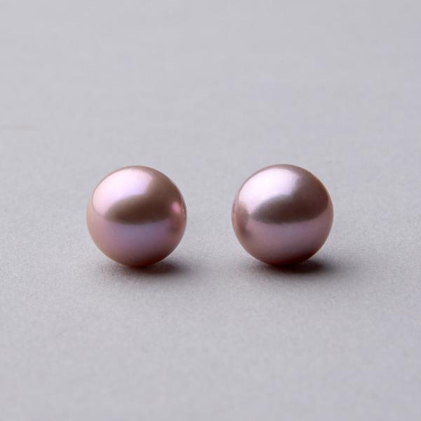 淡水真珠 パールピアス ピンク(ナチュラル)系 9.0-10.0mm A〜BB 淡水真珠 パールピアス ピンク(ナチュラル)系 9.0-10.0mm A〜BB