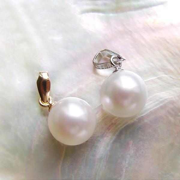 【新品・百貨店商品／総本店】1497天女級アコヤ真珠K14WGペンダントトップ 新品・百貨店商品／総本店】1402天女級アコヤ真珠K14 WG