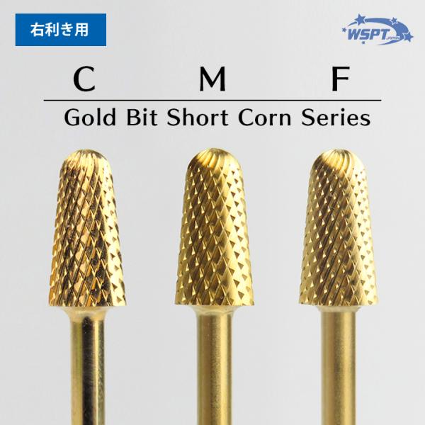 ネイルビット　ゴールドビット ショートコーン  C 〜 F ネイルビット